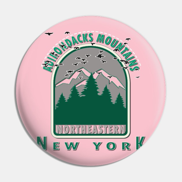 Adirondacks Pin by TeeText