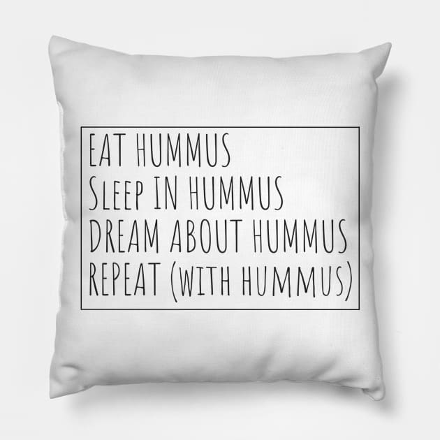 Hummus Lover Shirt Pillow by MaximumMerch