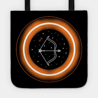 Neon Light Effect Sagittarius Tote