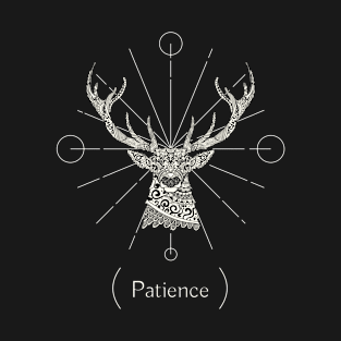 Cool Mandala Stag Patience T-Shirt