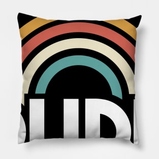 vintage rainbow dude be kind Pillow