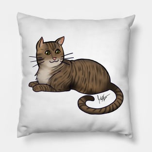 Cat - American Shorthair - Brown Tabby Pillow