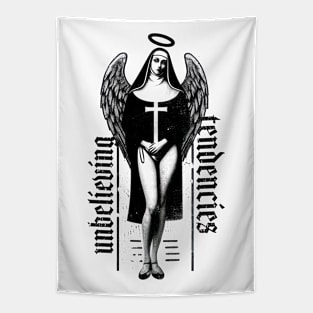 Unbelieving Tendencies Nun Tapestry