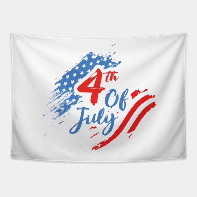 4th Of July Abstract American Flag American Flag Tapestry