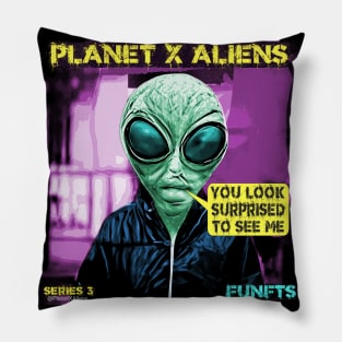 Cool 80's Retro Alien Sci Fi Surprise Pillow