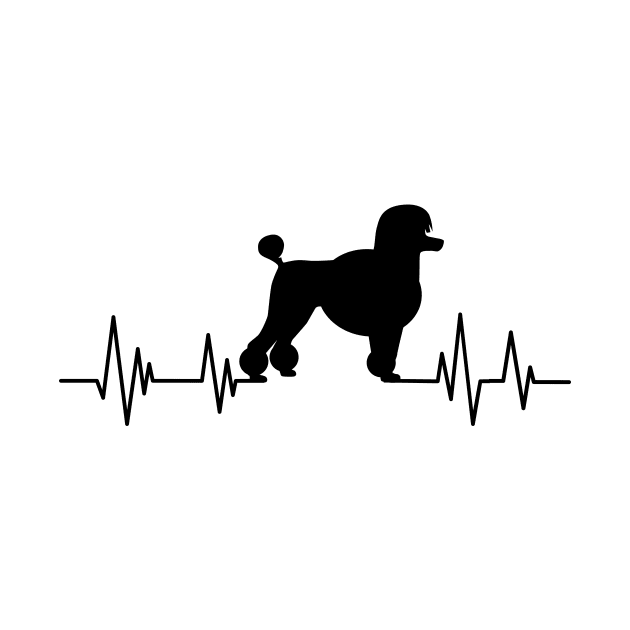 Poodle Heartbeat dog Heartbeat Poodle Silhouette by mezy