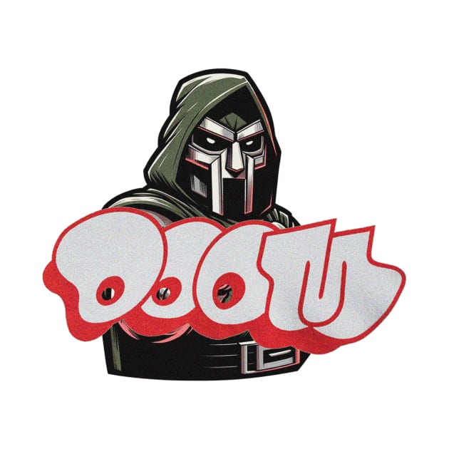 MF DOOM Mask and Logo by ManyMelany