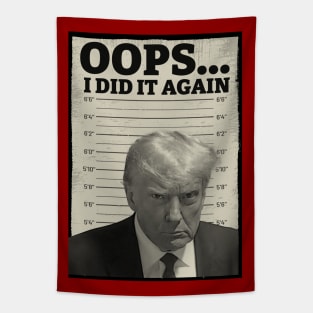 Donald Trump Mugshot Tapestry