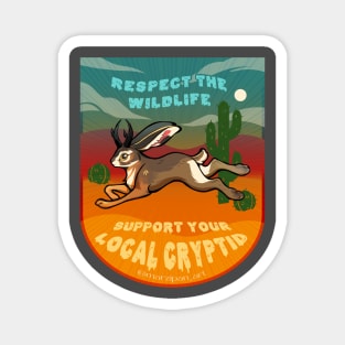 Jackalope- Support Your Local Cryptid Magnet