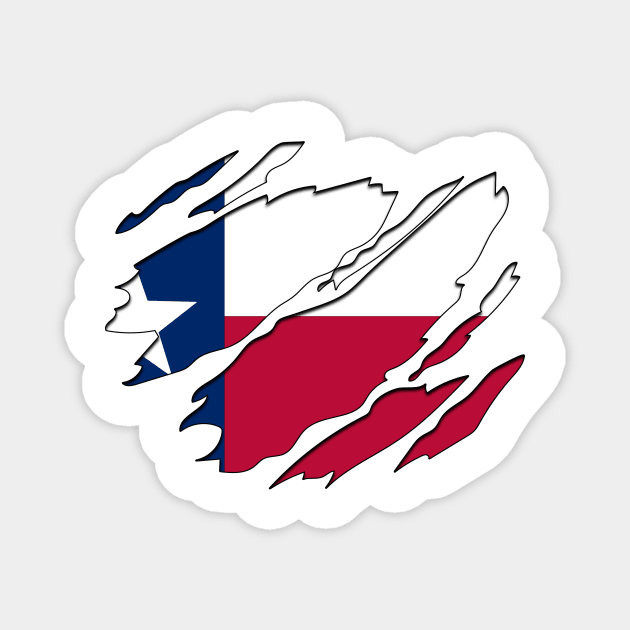 Tear Away Texas Flag Magnet by InspiredQuotes