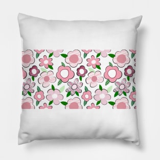 abstract flower pattern Pillow