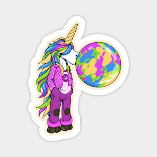 Unicorns and chewing gum Magnet