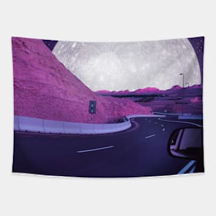 Driving Down The Road Tapestry