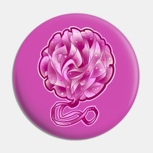 Pink loofah Pin