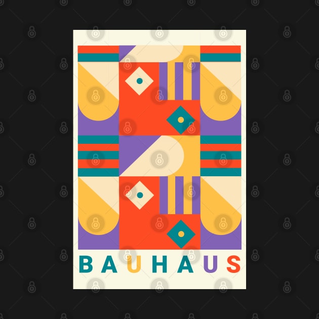 Bauhaus 80's colors retro vintage by Studio Nola Atelier
