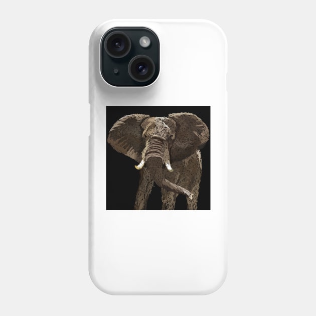 Elephant sketch Phone Case by KondeHipe