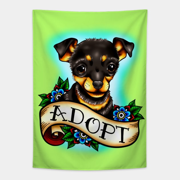 Adopt a Dog Tapestry by ReclusiveCrafts