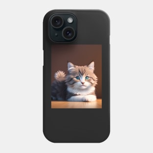 Adorable Kitten - Modern digital art Phone Case