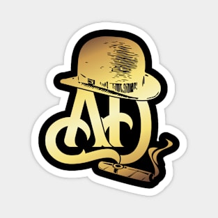 AD Logo Gold Shine Magnet