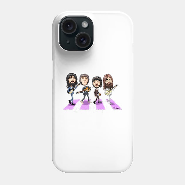 British Rock Band Phone Case by Robertilustrado