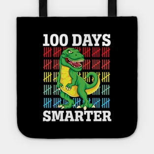 100 Days Smarter Rawr Dinosaur Teacher Students Tote