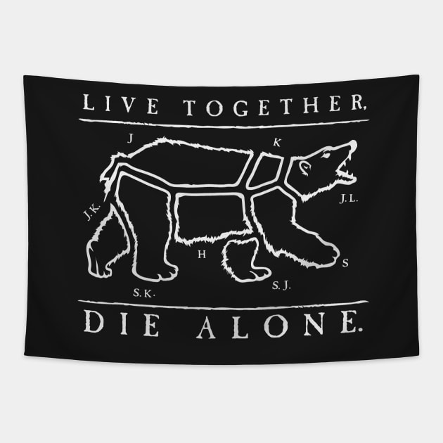 Live Together Tapestry by oneshoeoff