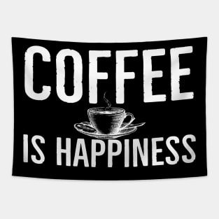 Coffee Is Happiness Funny Tapestry