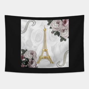 Paris Eiffel Tower French Vintage Shabby Chic Design France Tapestry