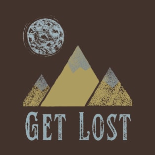 Get Lost Minimalist Design T-Shirt