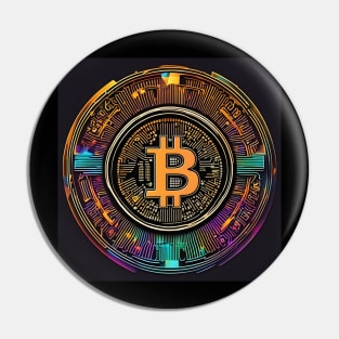 Bitcoin colorful Pin
