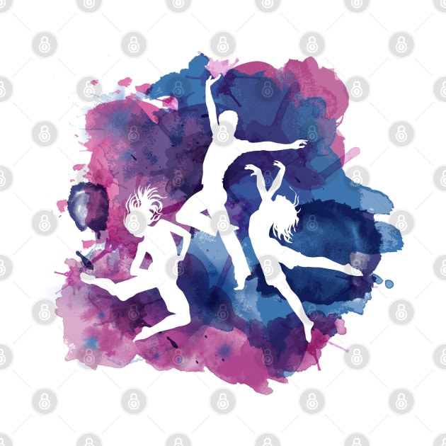 Silhouette Dancing People by Mako Design 