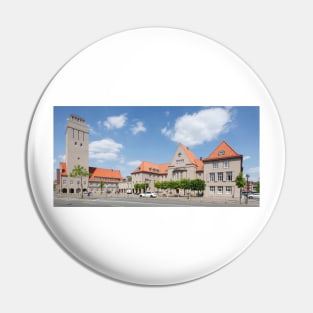 Historic water tower and town hall complex, Art Nouveau, Delmenhorst Pin