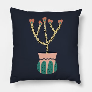 Spotted plant in a pot Pillow