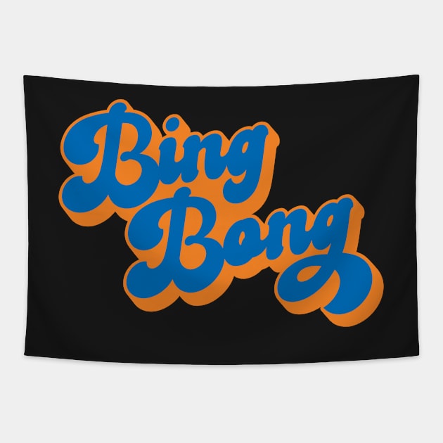 New York Basketball Bing Bong Players Rally Cry Tapestry by markz66