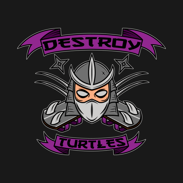 Destroy Turtles (Color) by GorillaMask