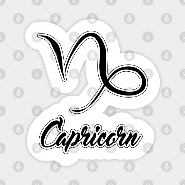 Capricorn Zodiac Design Magnet by Pikmi