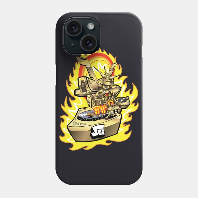 Burning Finger Turntablist GOLD Phone Case by EasterlyArt