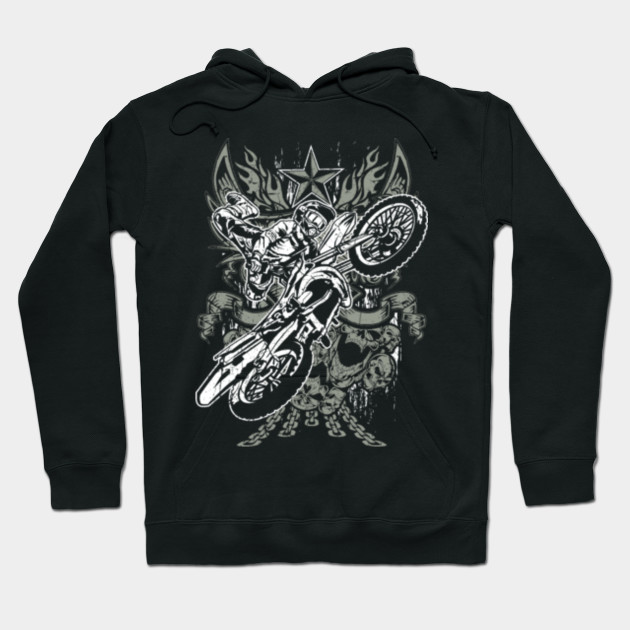 Dirt Bike Heraldic Tattoo Racing Shirt Biker Tattoo Hoodie