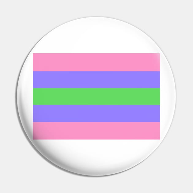 Trigender Pride Flag Pin by JustGottaDraw