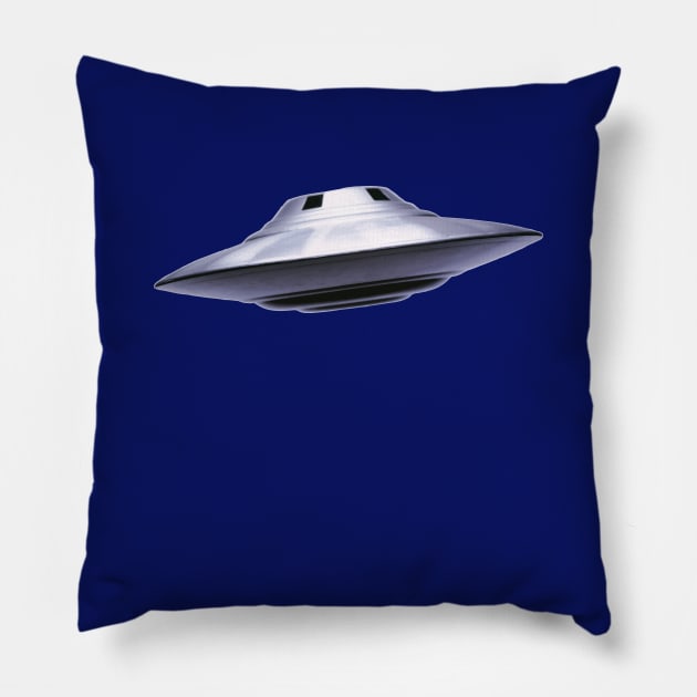 Flying Saucer Pillow by at1102Studio