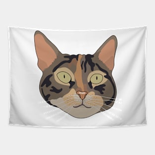 Cute Tabby Cat Tapestry