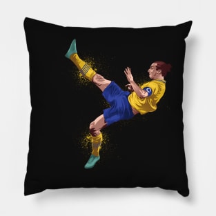 zlatan bicycle kick Pillow