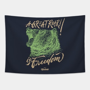 Wild Series - A Great Roar is Freedom Tapestry