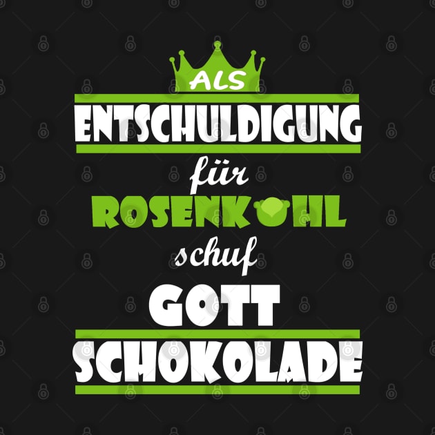 Schokolade Schoki lustiger Naschen Spruch by FindYourFavouriteDesign