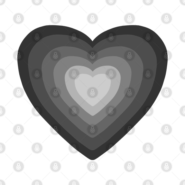 Black gradient heart by TheUndeadDesign