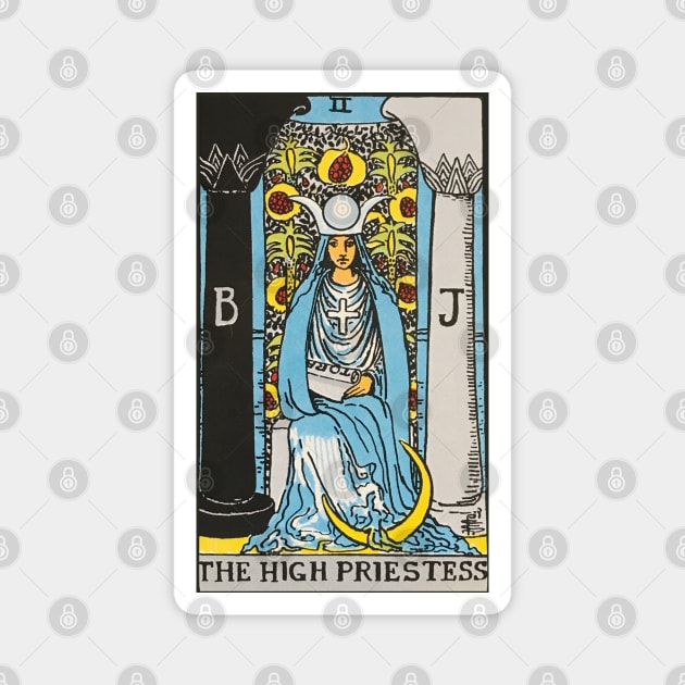 The High Priestess tarot card Magnet by Nate's World of Tees