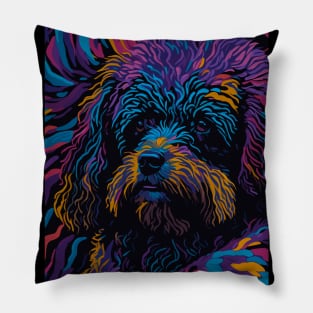 Abstract Poodle art Pillow