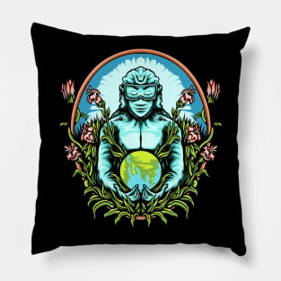 Fight Against Corona Covid19 Illustration Pillow