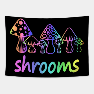 COLORFUL Magic Mushroom Tapestry