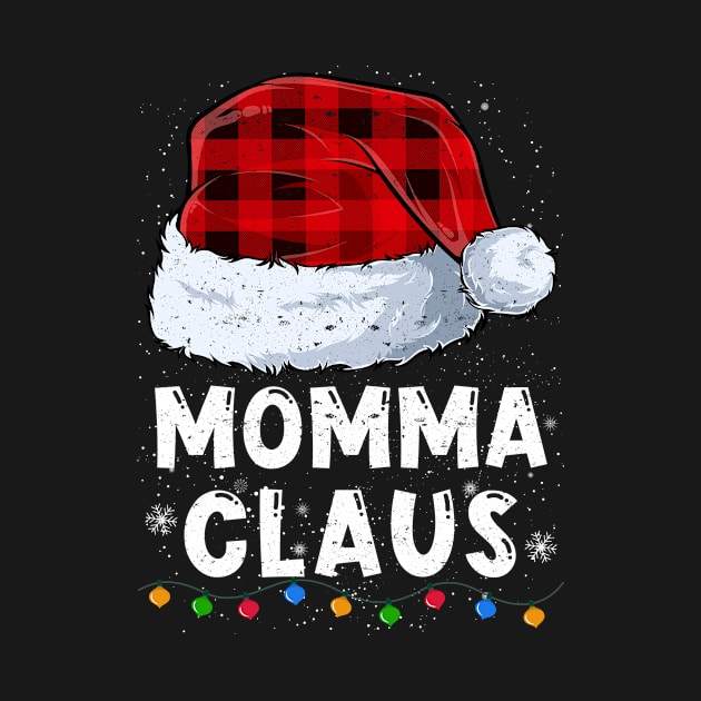 Momma Claus Red Plaid Christmas Santa Family Matching Pajama by tabaojohnny